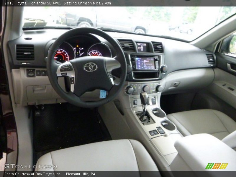 Sizzling Crimson Mica / Ash 2013 Toyota Highlander SE 4WD