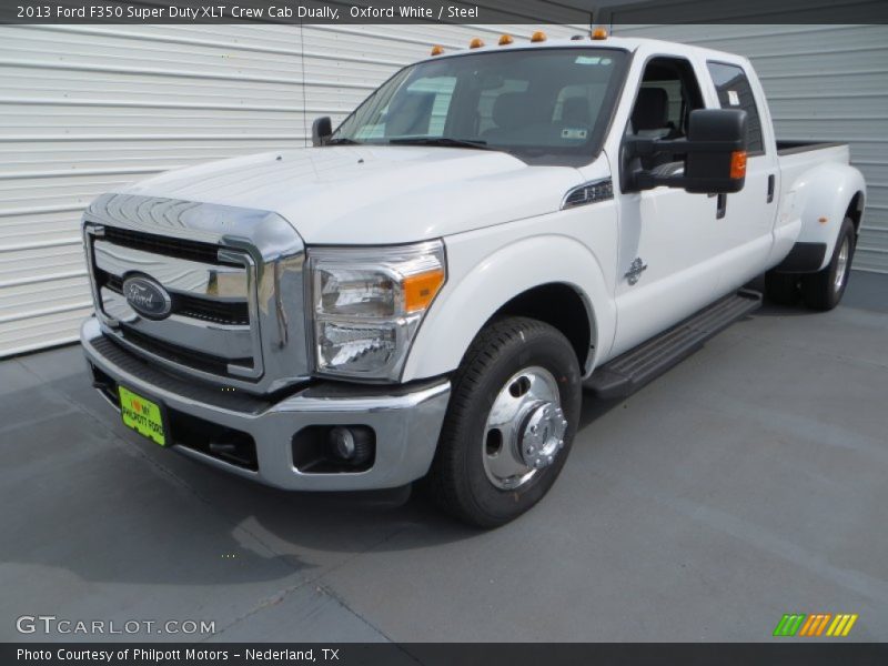 Oxford White / Steel 2013 Ford F350 Super Duty XLT Crew Cab Dually