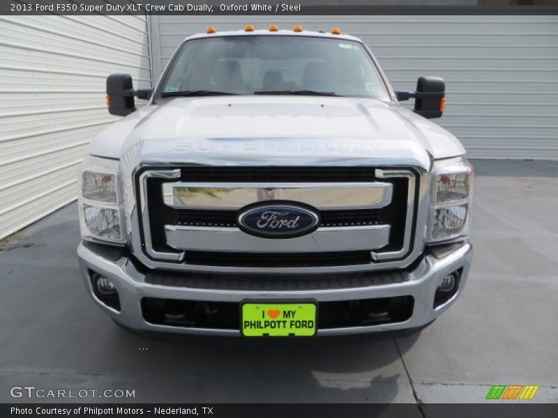 Oxford White / Steel 2013 Ford F350 Super Duty XLT Crew Cab Dually