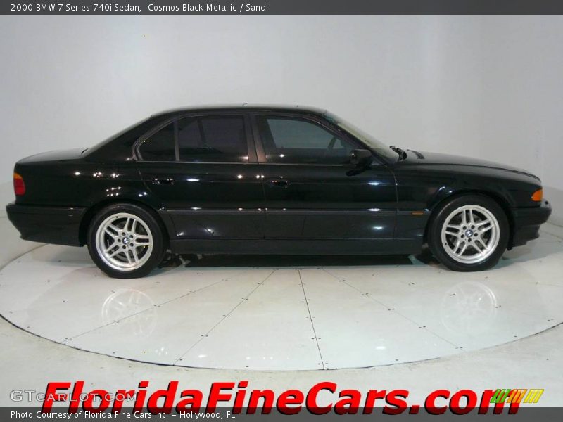 Cosmos Black Metallic / Sand 2000 BMW 7 Series 740i Sedan