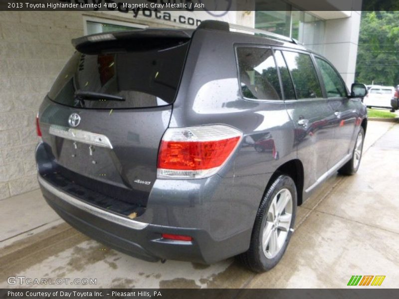 Magnetic Gray Metallic / Ash 2013 Toyota Highlander Limited 4WD