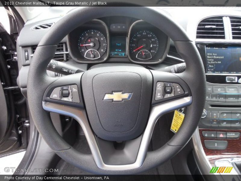 Taupe Gray Metallic / Jet Black 2013 Chevrolet Malibu LT