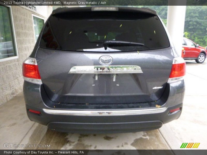 Magnetic Gray Metallic / Ash 2013 Toyota Highlander Limited 4WD