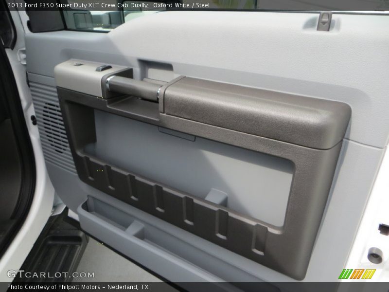 Oxford White / Steel 2013 Ford F350 Super Duty XLT Crew Cab Dually