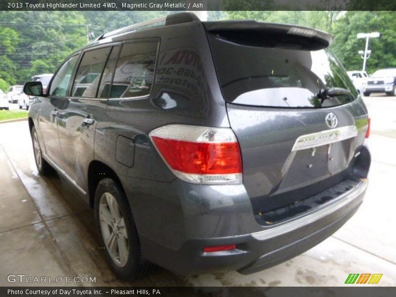 Magnetic Gray Metallic / Ash 2013 Toyota Highlander Limited 4WD