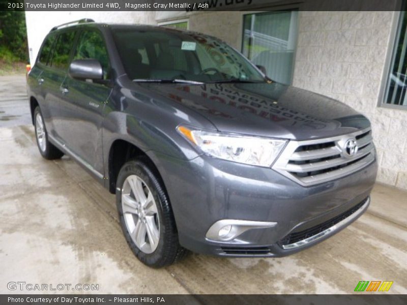 Magnetic Gray Metallic / Ash 2013 Toyota Highlander Limited 4WD