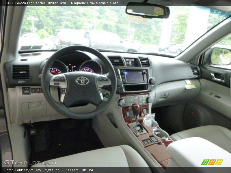 Magnetic Gray Metallic / Ash 2013 Toyota Highlander Limited 4WD