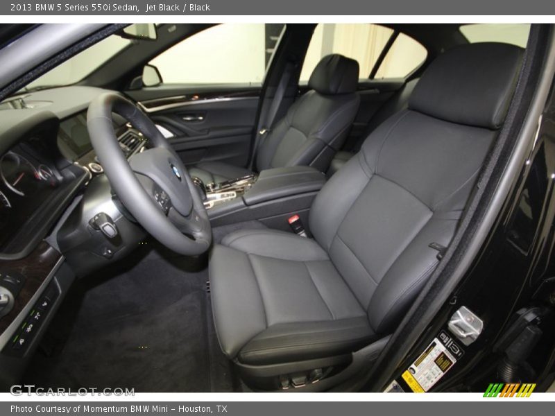 Front Seat of 2013 5 Series 550i Sedan