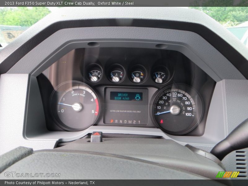 Oxford White / Steel 2013 Ford F350 Super Duty XLT Crew Cab Dually