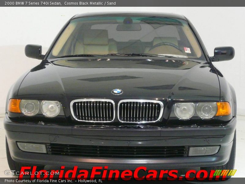 Cosmos Black Metallic / Sand 2000 BMW 7 Series 740i Sedan