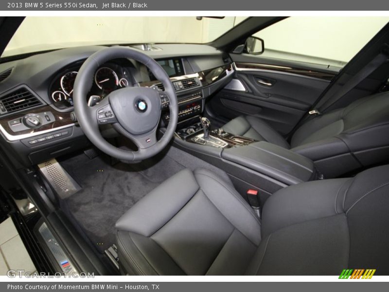 Black Interior - 2013 5 Series 550i Sedan 
