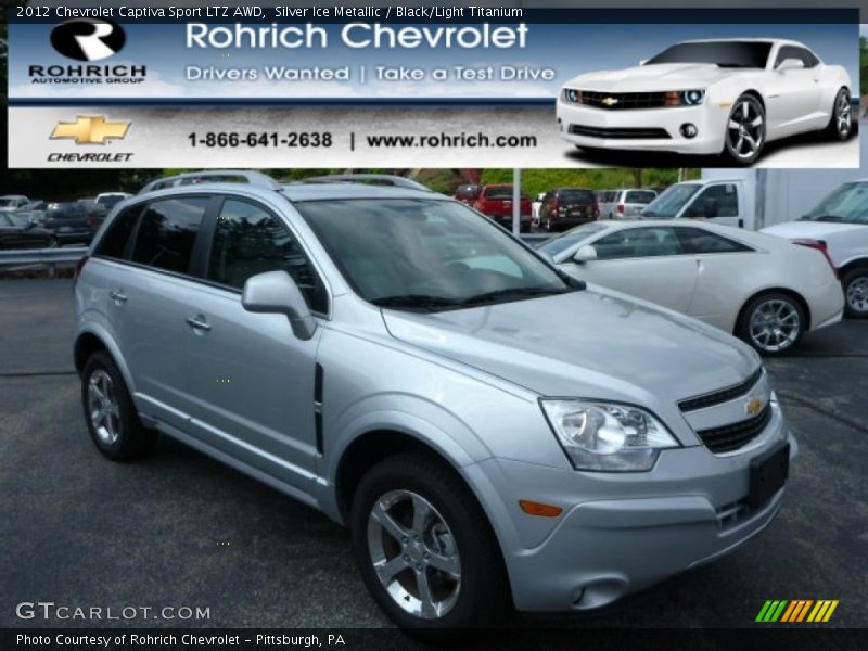 Silver Ice Metallic / Black/Light Titanium 2012 Chevrolet Captiva Sport LTZ AWD
