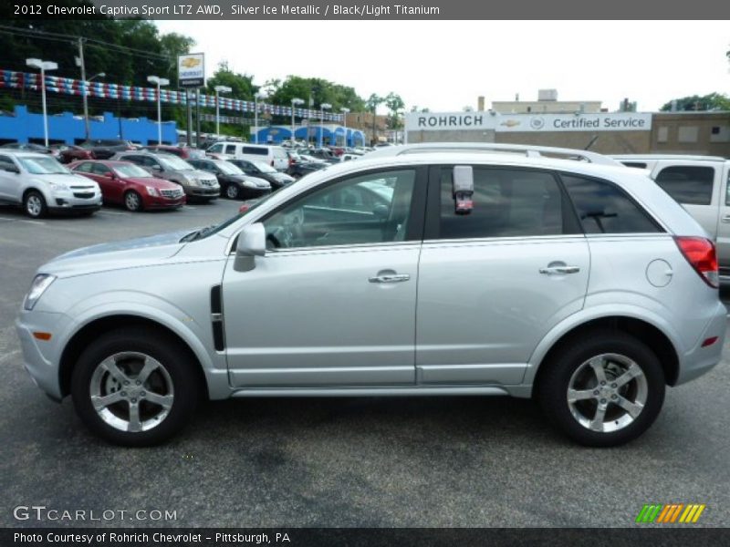 Silver Ice Metallic / Black/Light Titanium 2012 Chevrolet Captiva Sport LTZ AWD