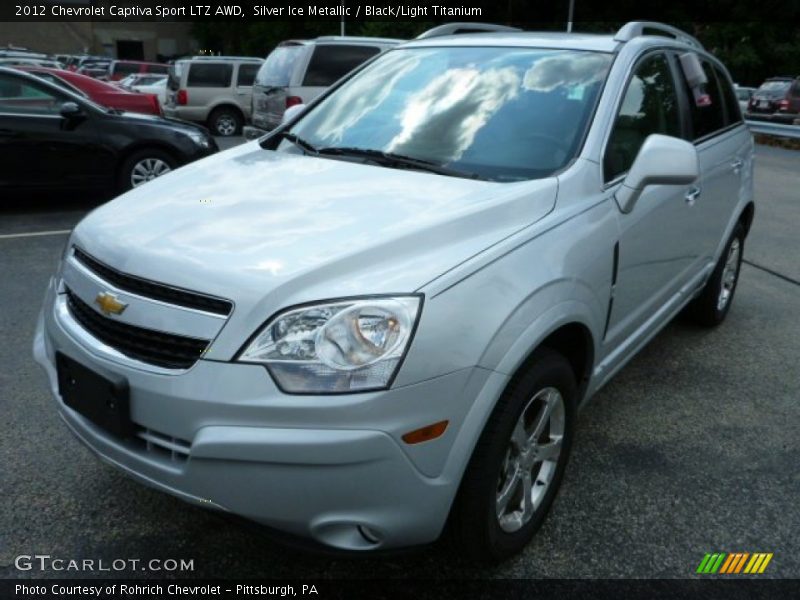 Silver Ice Metallic / Black/Light Titanium 2012 Chevrolet Captiva Sport LTZ AWD