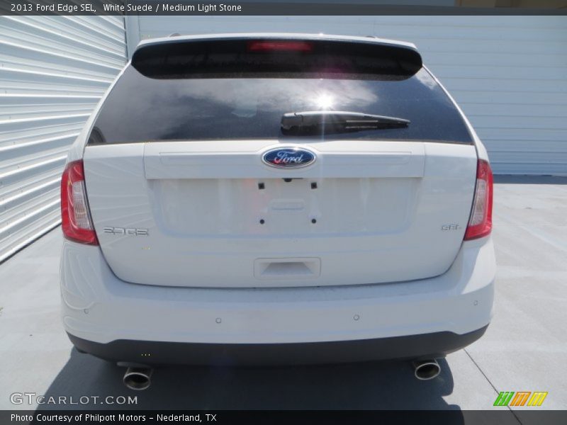 White Suede / Medium Light Stone 2013 Ford Edge SEL