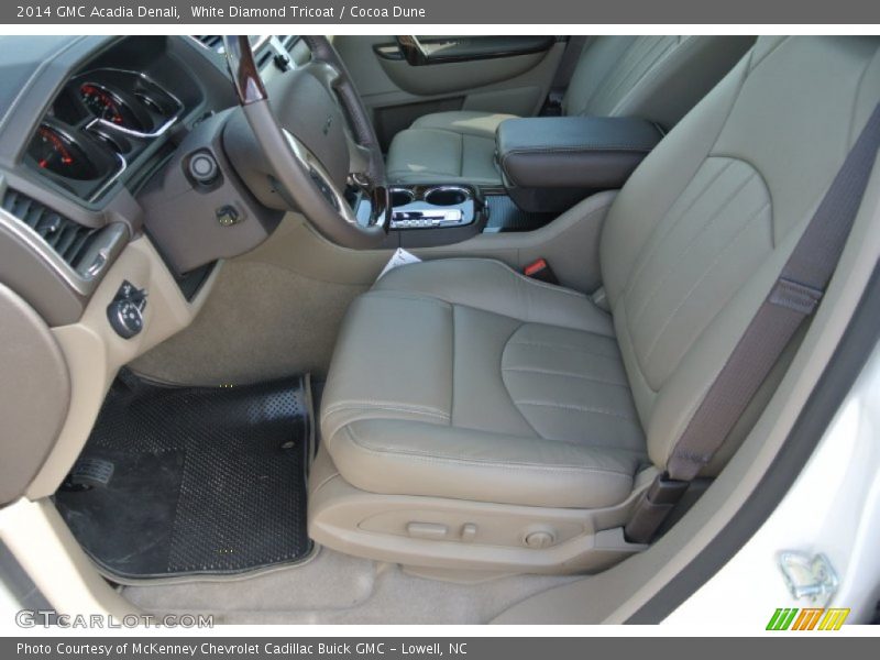 Front Seat of 2014 Acadia Denali