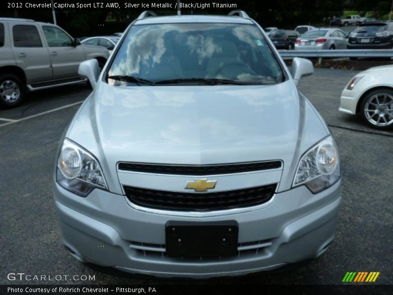 Silver Ice Metallic / Black/Light Titanium 2012 Chevrolet Captiva Sport LTZ AWD