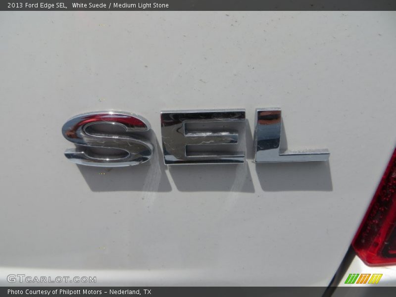 White Suede / Medium Light Stone 2013 Ford Edge SEL