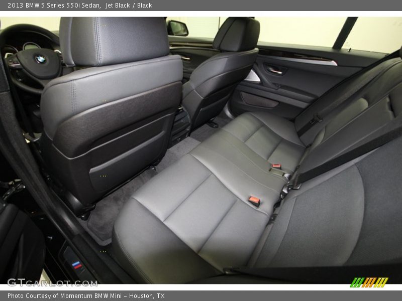 Rear Seat of 2013 5 Series 550i Sedan