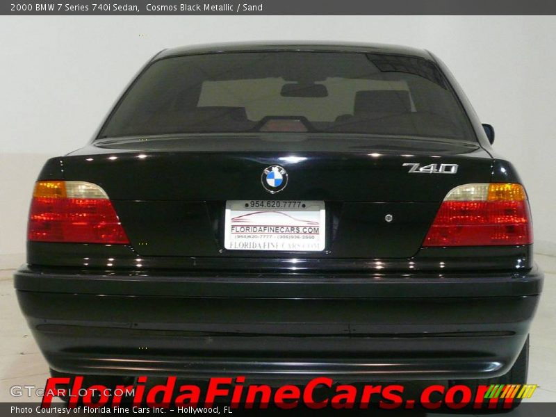 Cosmos Black Metallic / Sand 2000 BMW 7 Series 740i Sedan