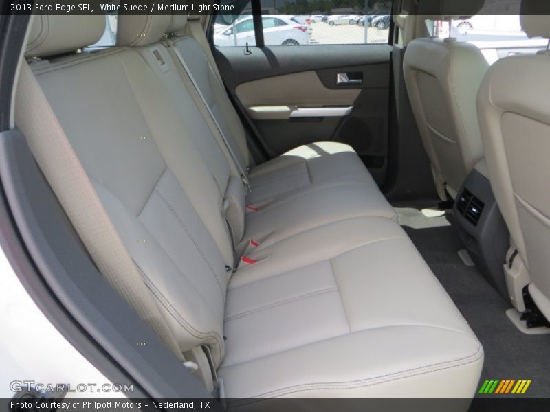 White Suede / Medium Light Stone 2013 Ford Edge SEL