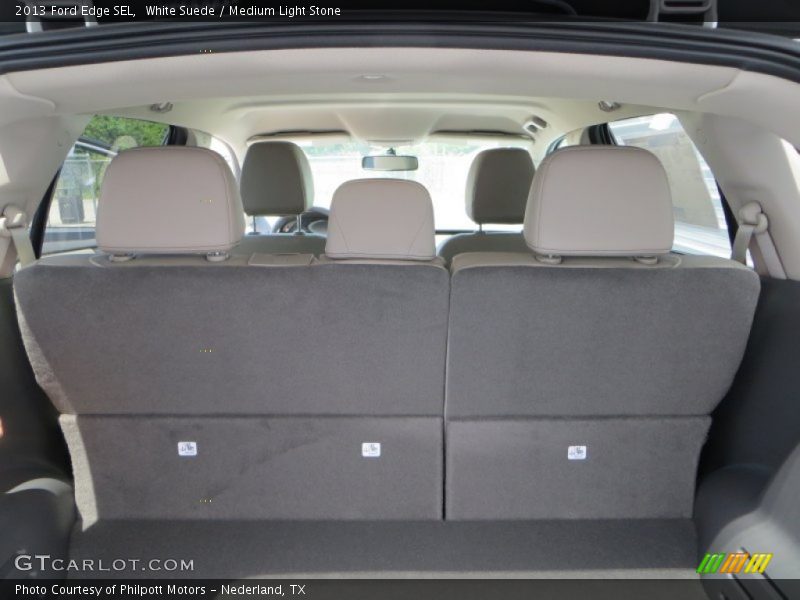 White Suede / Medium Light Stone 2013 Ford Edge SEL