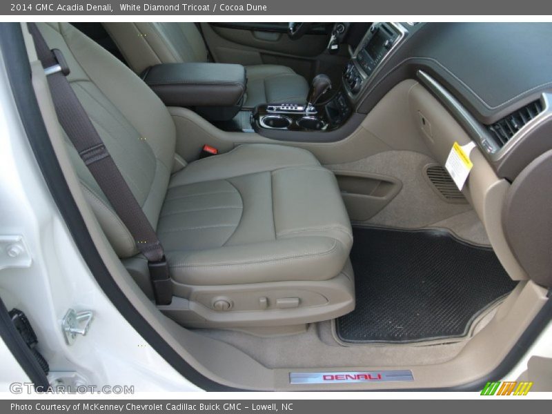 White Diamond Tricoat / Cocoa Dune 2014 GMC Acadia Denali