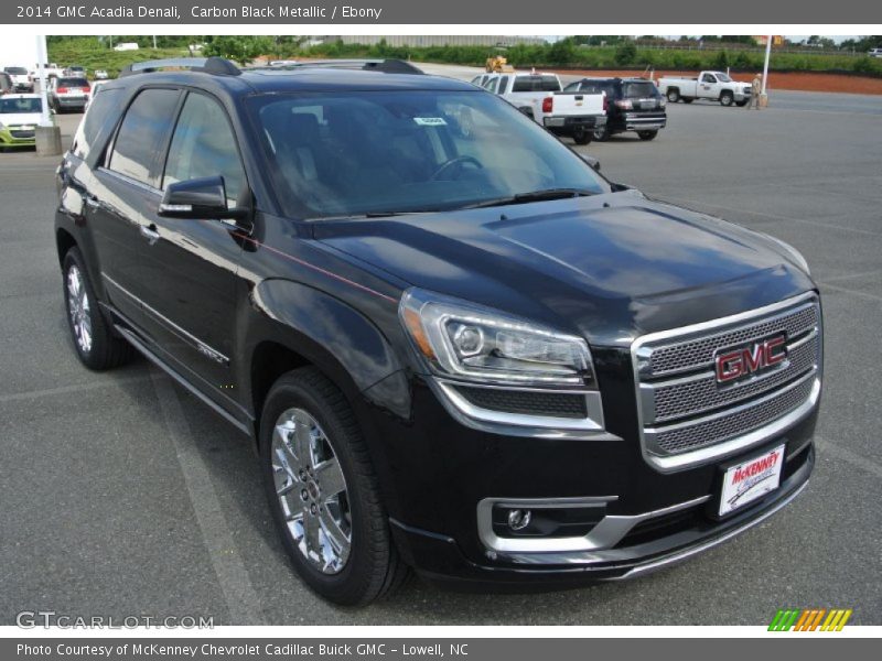 Carbon Black Metallic / Ebony 2014 GMC Acadia Denali