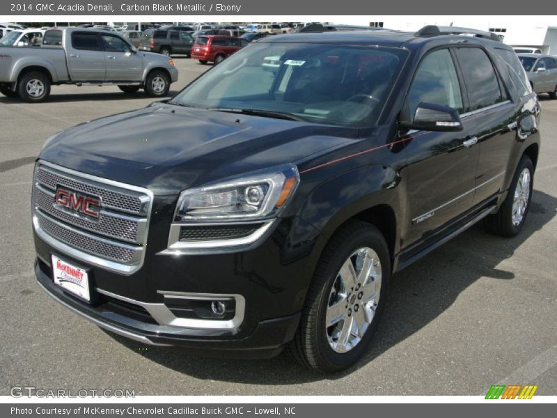 Carbon Black Metallic / Ebony 2014 GMC Acadia Denali
