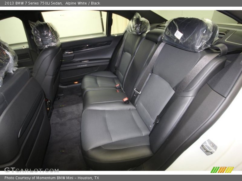Rear Seat of 2013 7 Series 750Li Sedan