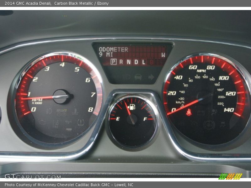 Carbon Black Metallic / Ebony 2014 GMC Acadia Denali