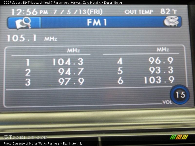 Harvest Gold Metallic / Desert Beige 2007 Subaru B9 Tribeca Limited 7 Passenger