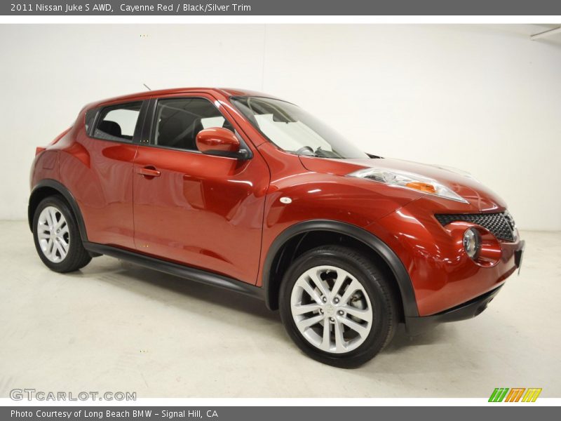 Cayenne Red / Black/Silver Trim 2011 Nissan Juke S AWD