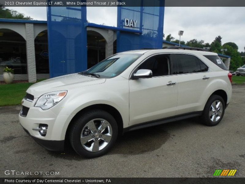 White Diamond Tricoat / Jet Black 2013 Chevrolet Equinox LT AWD