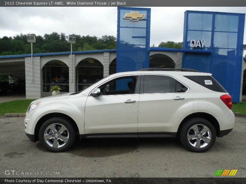 White Diamond Tricoat / Jet Black 2013 Chevrolet Equinox LT AWD