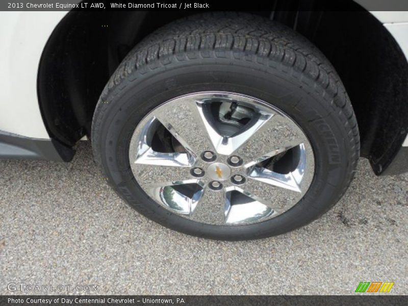 White Diamond Tricoat / Jet Black 2013 Chevrolet Equinox LT AWD