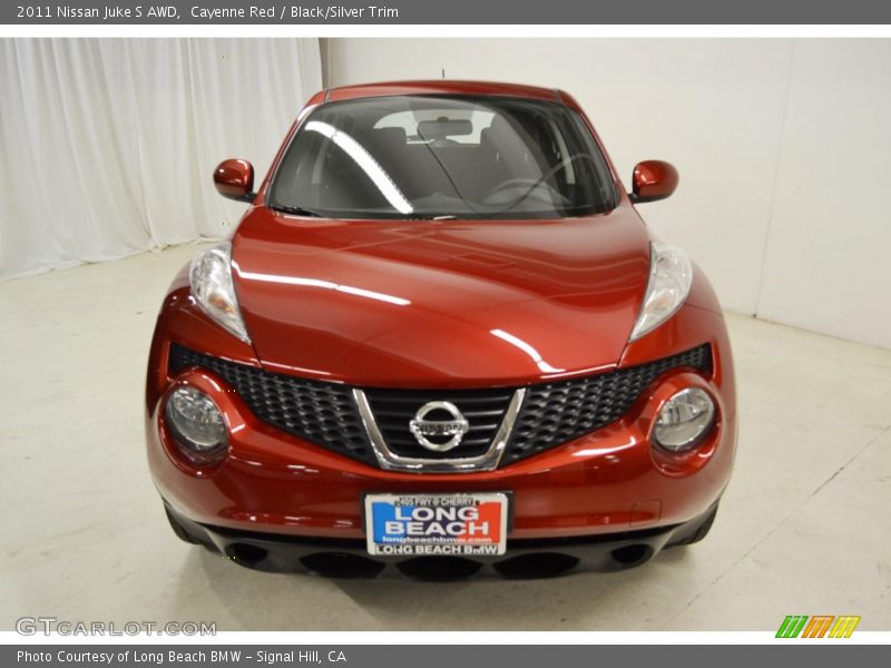 Cayenne Red / Black/Silver Trim 2011 Nissan Juke S AWD