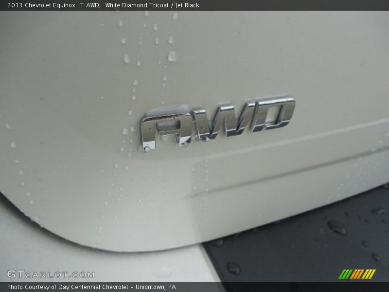 White Diamond Tricoat / Jet Black 2013 Chevrolet Equinox LT AWD