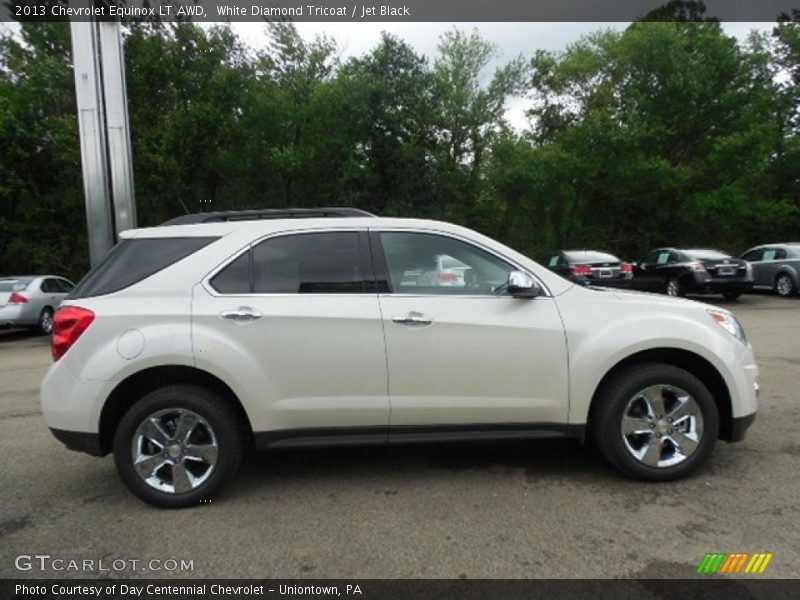 White Diamond Tricoat / Jet Black 2013 Chevrolet Equinox LT AWD