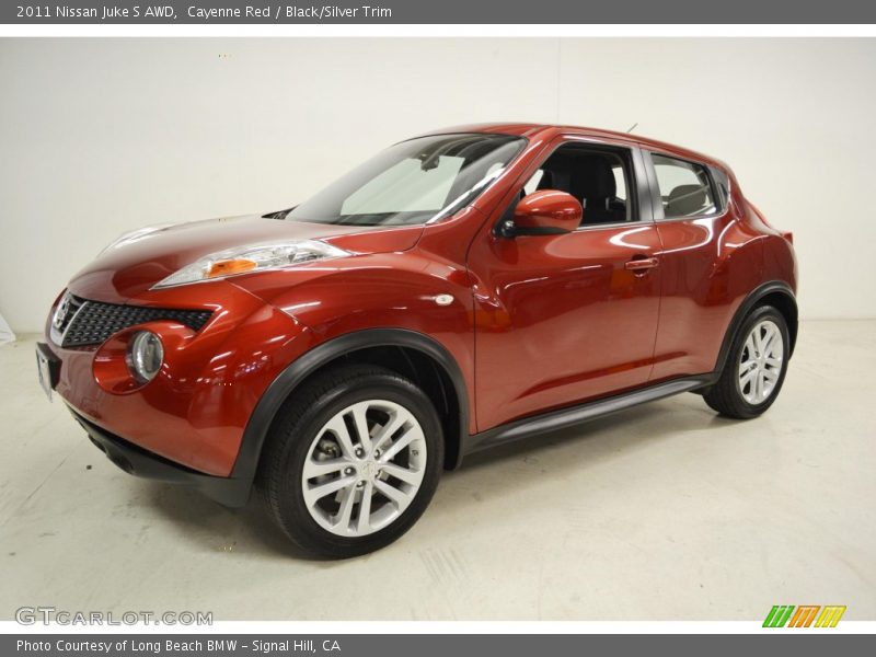 Cayenne Red / Black/Silver Trim 2011 Nissan Juke S AWD