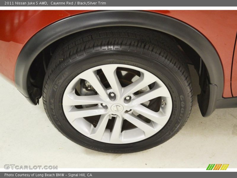Cayenne Red / Black/Silver Trim 2011 Nissan Juke S AWD