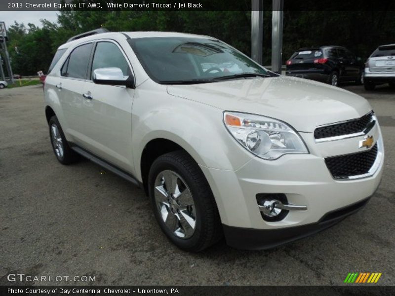 White Diamond Tricoat / Jet Black 2013 Chevrolet Equinox LT AWD