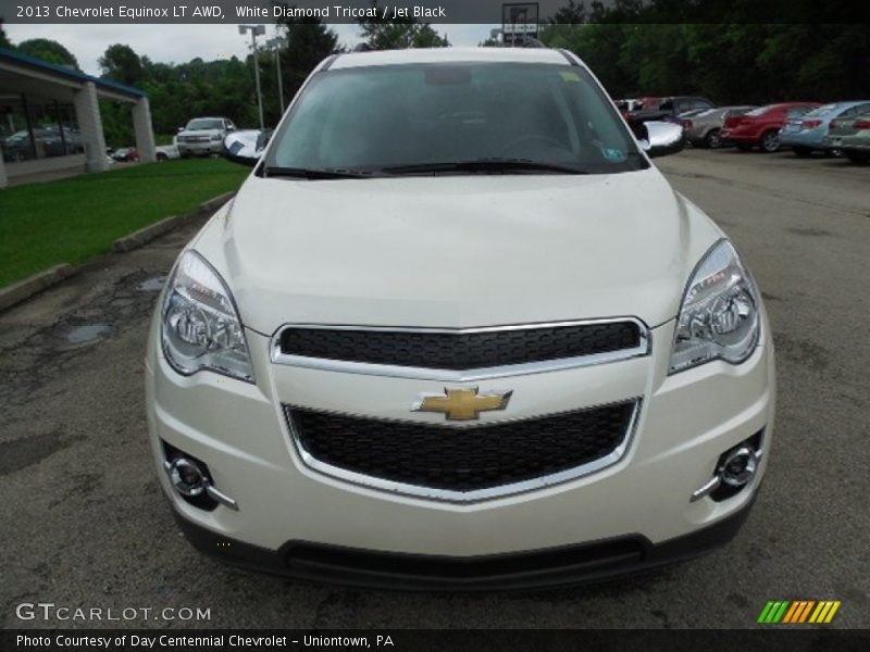 White Diamond Tricoat / Jet Black 2013 Chevrolet Equinox LT AWD