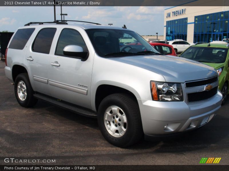 Silver Ice Metallic / Ebony 2013 Chevrolet Tahoe LT 4x4