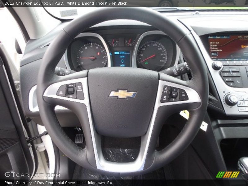 White Diamond Tricoat / Jet Black 2013 Chevrolet Equinox LT AWD
