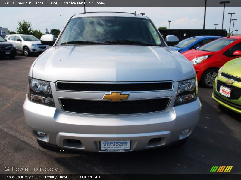 Silver Ice Metallic / Ebony 2013 Chevrolet Tahoe LT 4x4