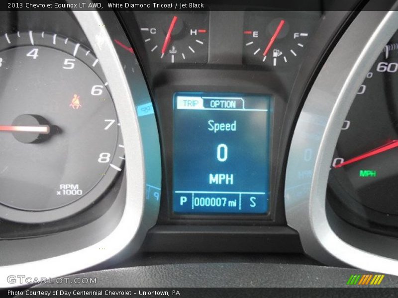 White Diamond Tricoat / Jet Black 2013 Chevrolet Equinox LT AWD