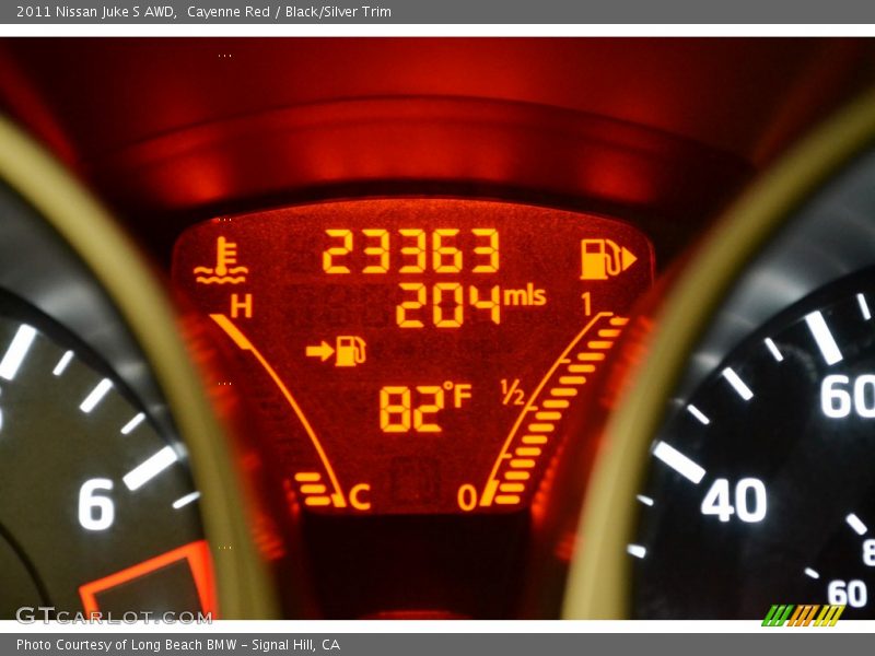 Cayenne Red / Black/Silver Trim 2011 Nissan Juke S AWD