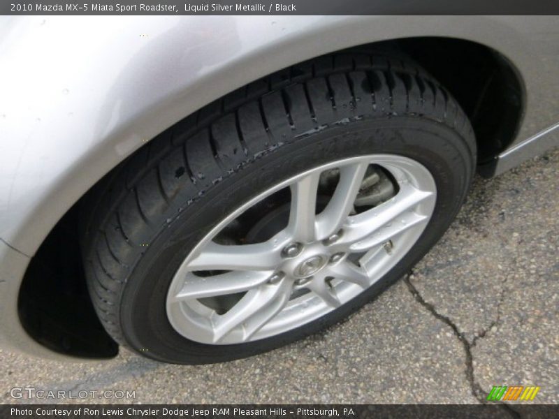 Liquid Silver Metallic / Black 2010 Mazda MX-5 Miata Sport Roadster