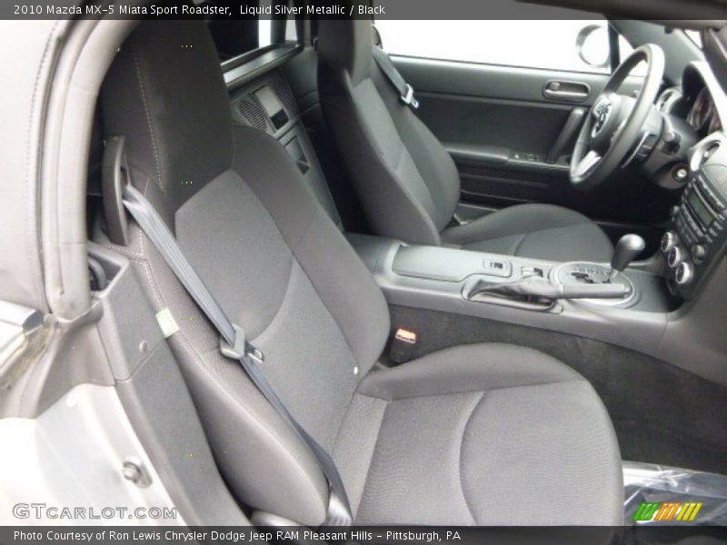 Liquid Silver Metallic / Black 2010 Mazda MX-5 Miata Sport Roadster